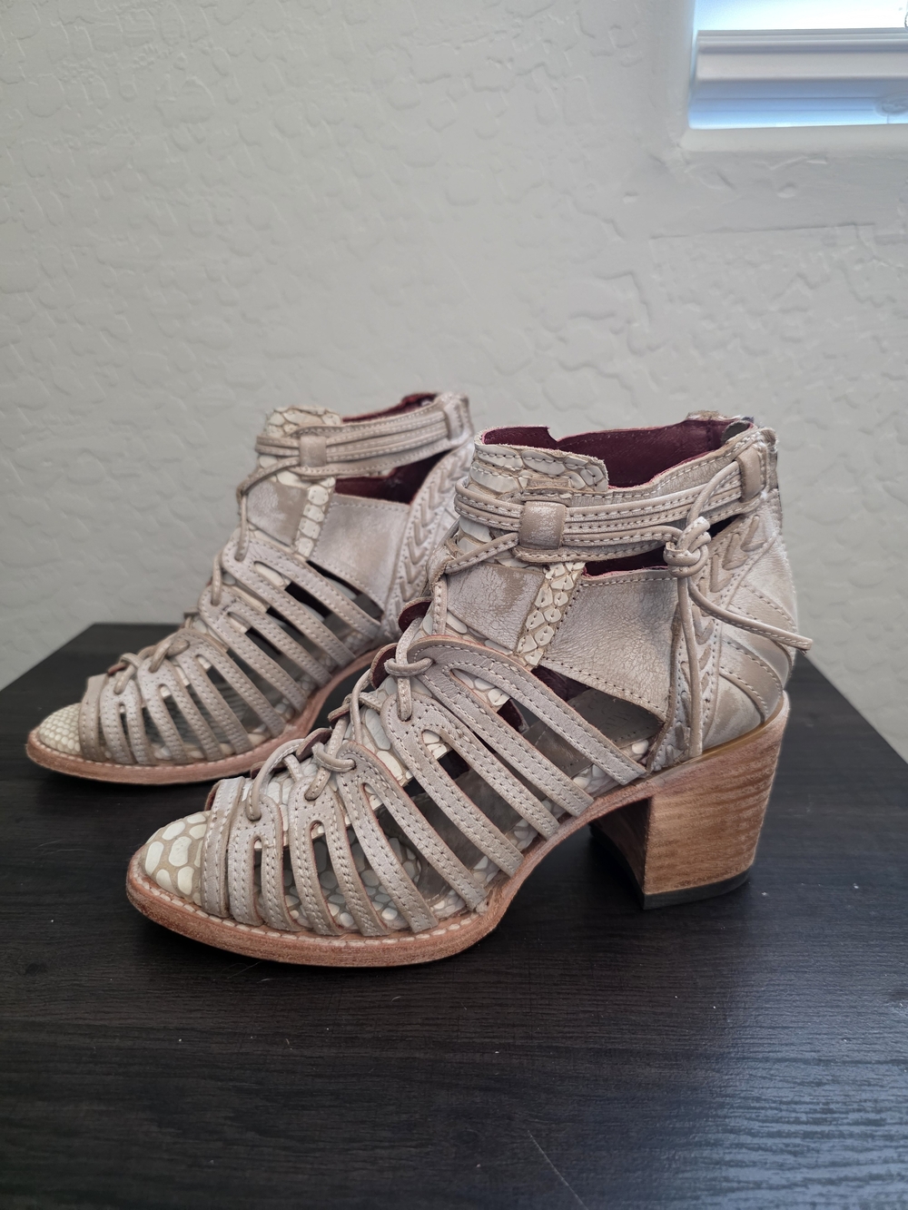 Freebird By Steven Wazee Women's Strappy Block Heel Sandals